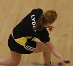 Lydia Vas Nunes in action for the women's team. Photo credit: Justyn Hardcastle